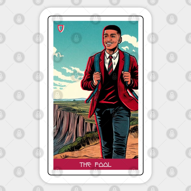 the fool - house of anubis tarot card Sticker by sadieillust